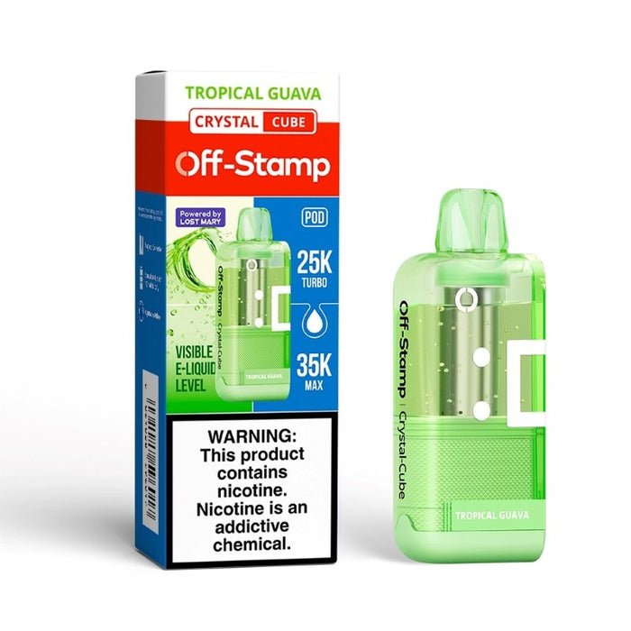 Easy-to-replace Off-Stamp 35K disposable pod with high-capacity e-juice tank