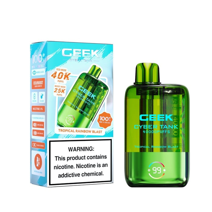 Ceek Cyber Visible Tank 40K disposable pod with Boost and ECO vaping modes