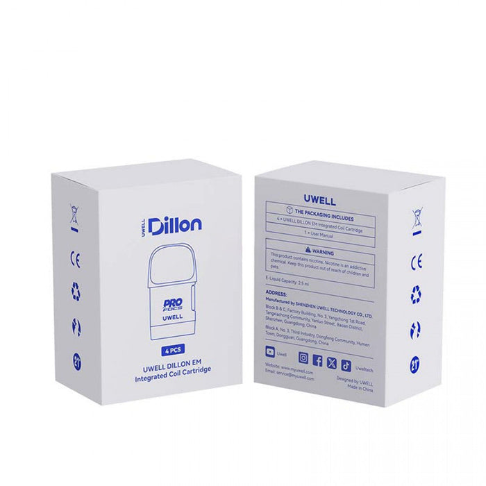 Uwell Dillon EM Replacement Pod Cartridge (4pcs/pack)