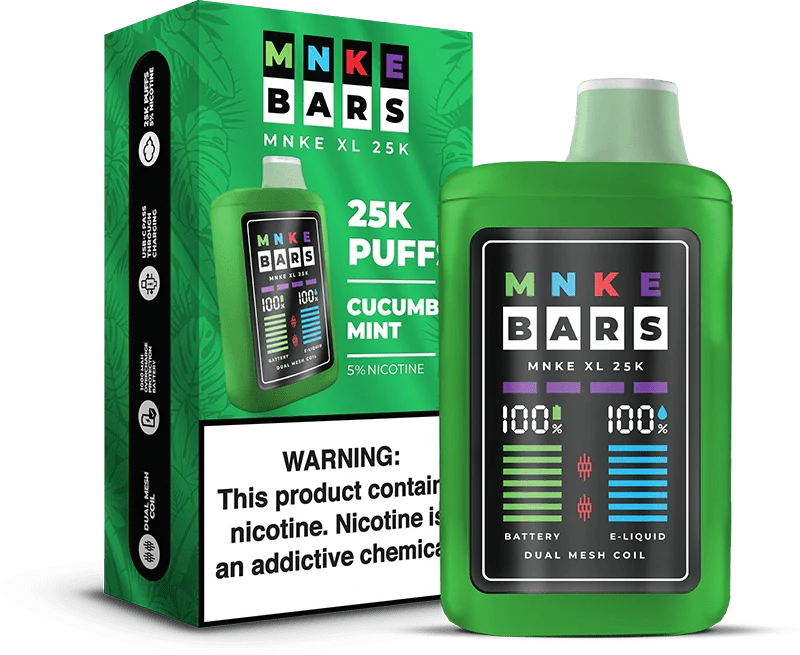 MNKE Bar XL 25K with 5% nicotine strength