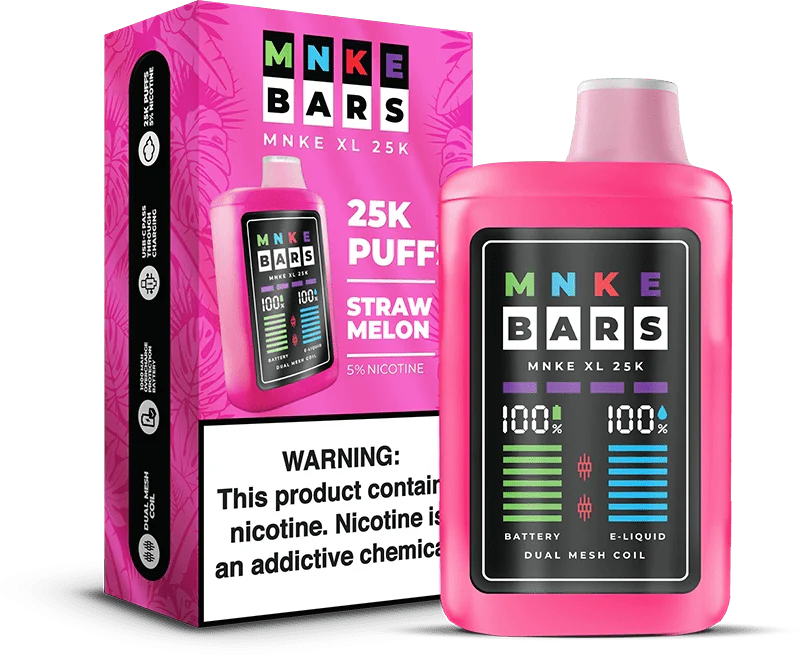 MNKE Bar XL 25K for long-lasting vaping sessions