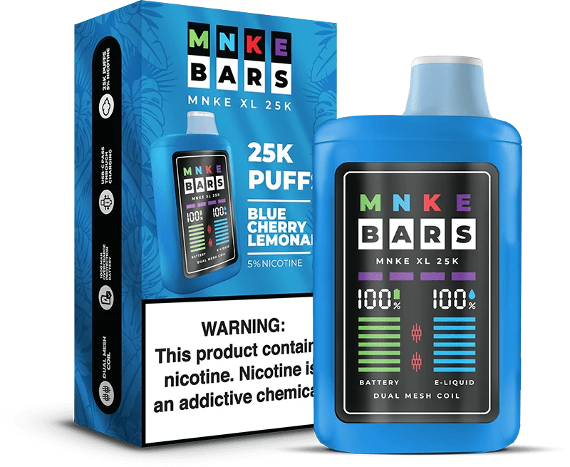 MNKE Bar XL 25K high-capacity disposable vape