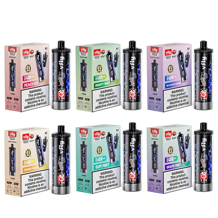 VFLY Super DTL 40K Disposable Vape with 40000 puffs and rechargeable 1200mAh battery at MistVapor online vape shop