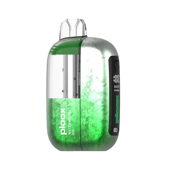 Ploox Ultra S 55K 5% nicotine disposable vape with visible juice level window