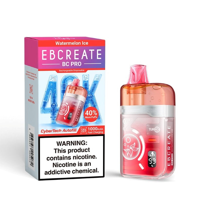 Draw-activated EBCREATE BC Pro 40K disposable vape with no button design