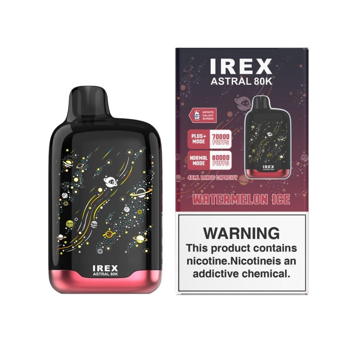 Adjustable Ice Levels and Nicotine Strength on IREX Astral 80K Disposable Vape