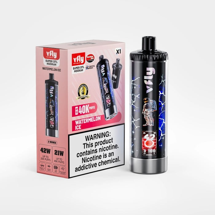 Shop VFLY Super DTL 40K disposable vape with fun sound effects including whistles, claps, and cheers