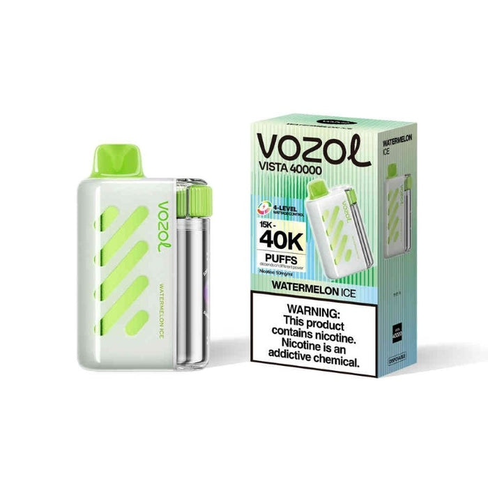 VOZOL Vista 40K vape with rechargeable 1000mAh super battery for long-lasting performance