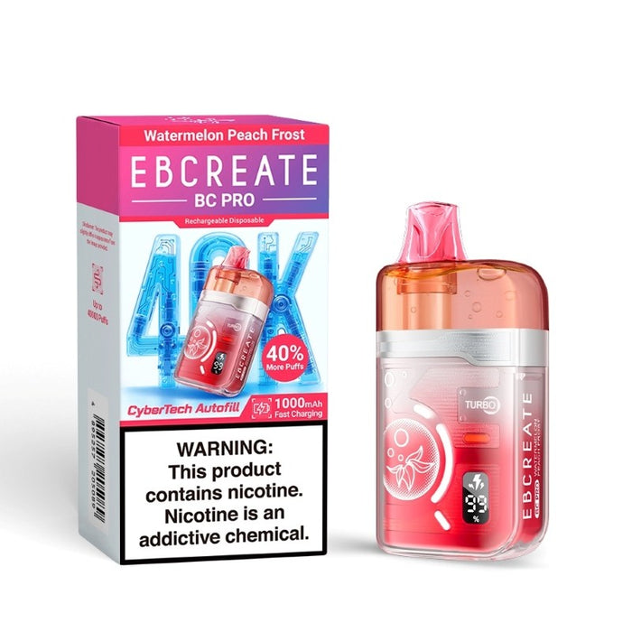 Buy EBCREATE BC Pro 40K disposable vape for powerful performance at MistVapor online vape shop.