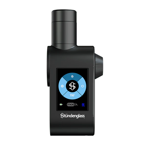 Explore the Stündenglass Modül at True Wholesale - Gravity Infusion Innovation with Direct Heating, Interchangeable Tanks, 2.4" Display, and USB-C Charging. Elevate your experience with this versatile accessory for Stündenglass or Kompact Infusers. 