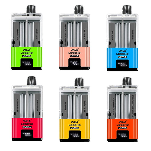 WGA Legend Ultra 30K disposable vape with dual flavors and 30,000 puff capacity at MistVapor Online Vape Shop.