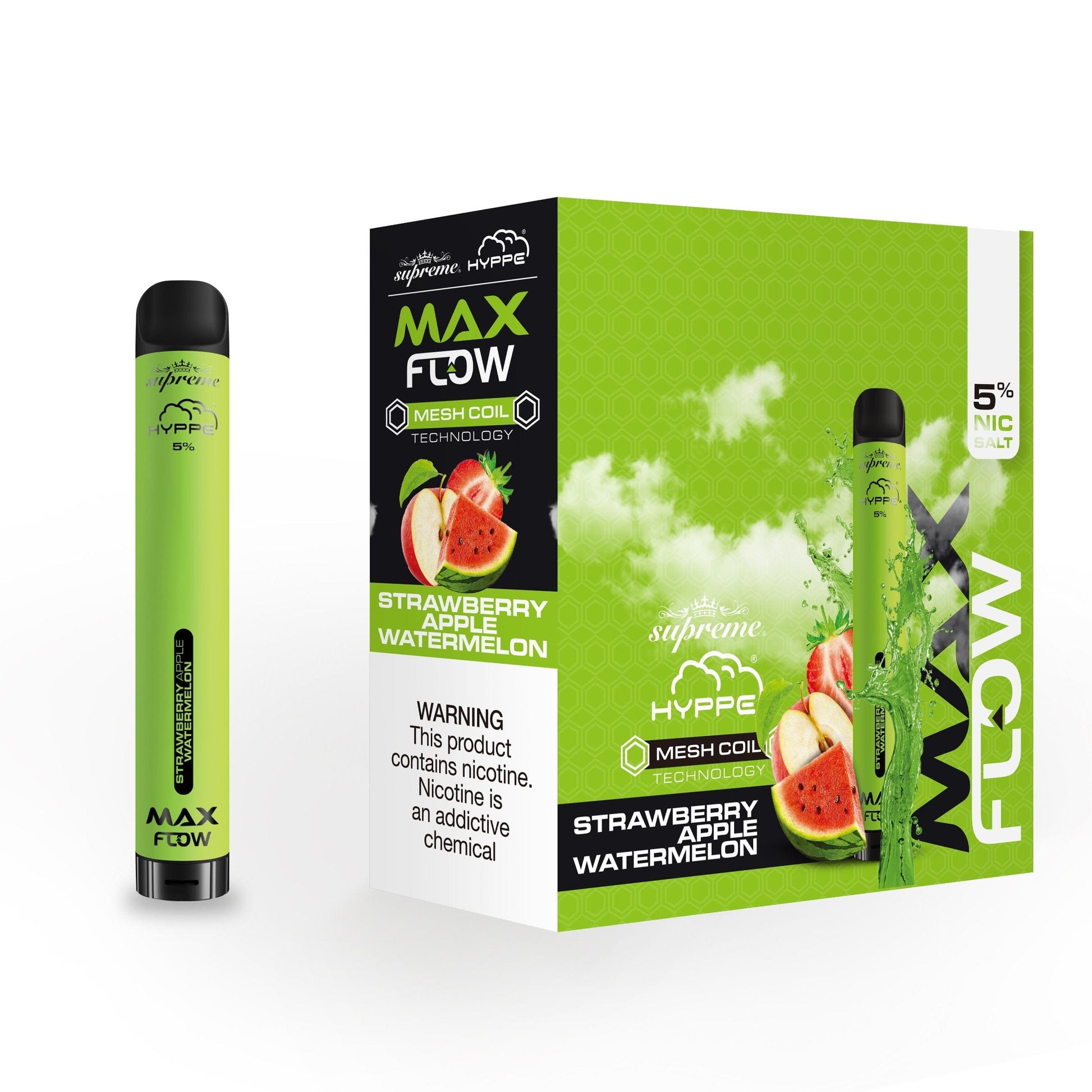 Hyppe Max Flow Disposable with Mesh Coil （2000 Puffs）-Disposable Vape-mysite-Strawberry Apple Watermelon-MISTVAPOR
