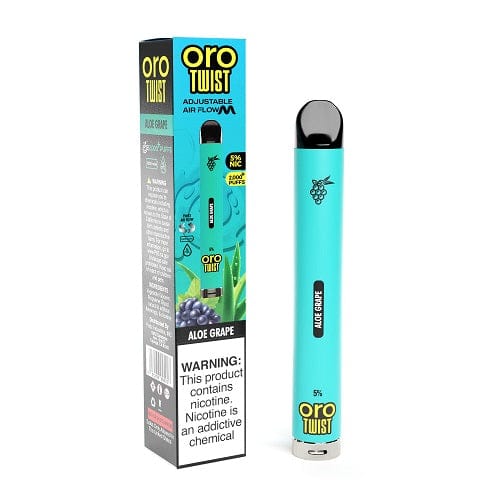 ORO Twist Flow Disposable Vape (5%, 2000 Puffs)-Disposable Vape-mysite-Aloe Grape-MISTVAPOR
