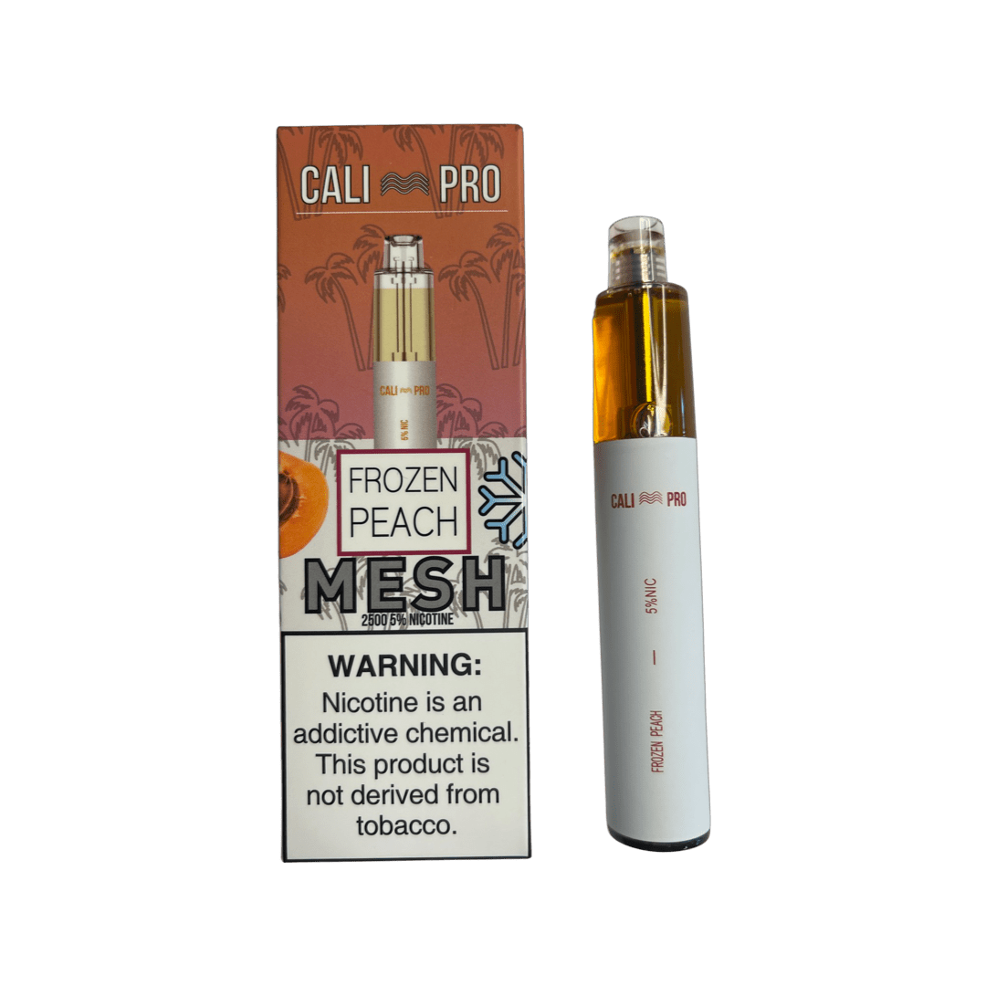 Cali Pro Mesh Disposable Vape 2500 Puffs 5%-Disposable Vape-mysite-Frozen Peach-MISTVAPOR