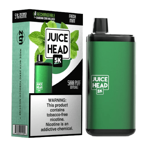Juice Head 5K Rechargeable Disposable Vape (5%, 5000 Puffs)-Disposable Vape-mysite-Fresh Mint-MISTVAPOR