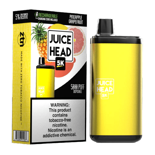 Juice Head 5K Rechargeable Disposable Vape (5%, 5000 Puffs)-Disposable Vape-mysite-Pineapple Grapefruit-MISTVAPOR