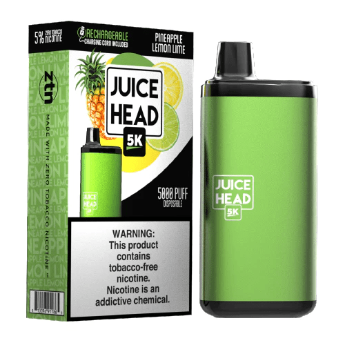 Juice Head 5K Rechargeable Disposable Vape (5%, 5000 Puffs)-Disposable Vape-mysite-Pineapple Lemon Lime-MISTVAPOR