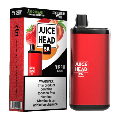 Juice Head 5K Rechargeable Disposable Vape (5%, 5000 Puffs)-Disposable Vape-mysite-Strawberry Peach-MISTVAPOR