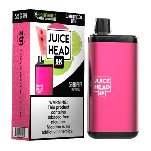 Juice Head 5K Rechargeable Disposable Vape (5%, 5000 Puffs)-Disposable Vape-mysite-Watermelon Lime-MISTVAPOR