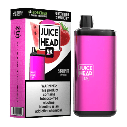 Juice Head 5K Rechargeable Disposable Vape (5%, 5000 Puffs)-Disposable Vape-mysite-Watermelon Strawberry-MISTVAPOR