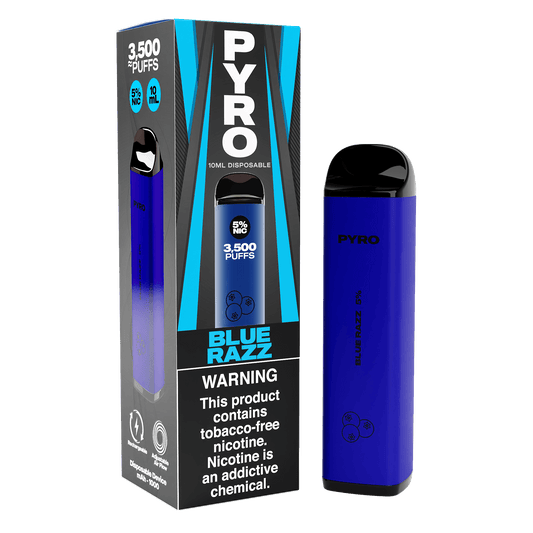 PYRO 3500 Disposable Vape (5%)-Disposable Vape-mysite-Blue Razz-MISTVAPOR