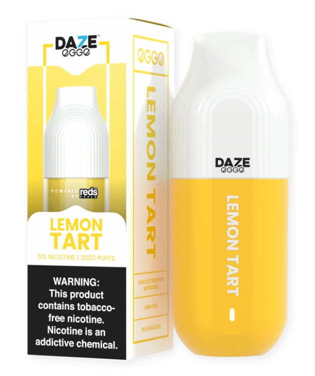 7 Daze Egge Disposable Vape Rechargeable (5%, 3000 Puffs)-Disposable Vape-mysite-Lemon Tart-MISTVAPOR