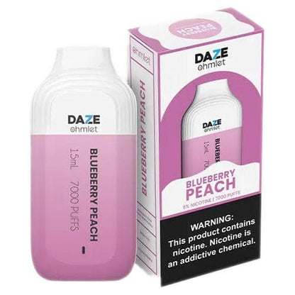 7 Daze Ohmlet Disposable Vape Rechargeable (5%, 7000 Puffs)-Disposable Vape-mysite-Blueberry Peach-MISTVAPOR