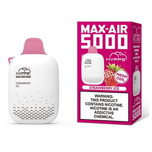 Hyppe Max Air Rechargeable Disposable Vape (5%, 5000 Puffs)-Disposable Vape-mysite-Strawberry Ice-MISTVAPOR