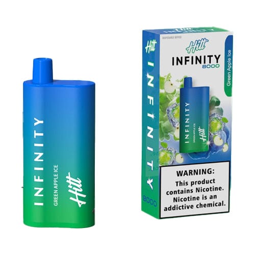 Hitt Infinity Disposable Rechargeable Vape Kit 8000 Puffs 5%-Disposable Vape-mysite-Green Apple Ice-MISTVAPOR