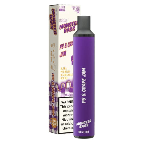 Monster Bar XL Disposable Vape (5%, 3500 Puffs)-Disposable Vape-mysite-PB & Grape Jam-MISTVAPOR