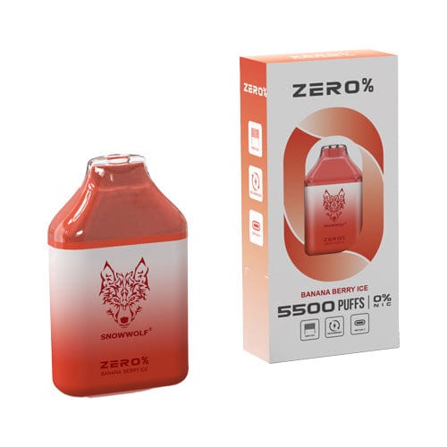 Snowwolf ZERO Nicotine Free Disposable Vape (0%, 5500 Puffs)-Disposable Vape-mysite-Banana Berry Ice-MISTVAPOR