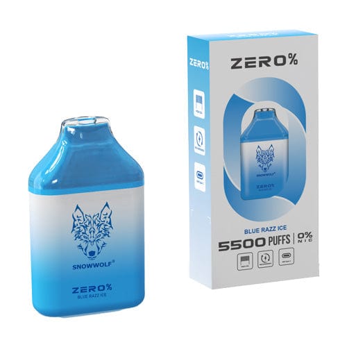 Snowwolf ZERO Nicotine Free Disposable Vape (0%, 5500 Puffs)-Disposable Vape-mysite-Blue Razz Ice-MISTVAPOR