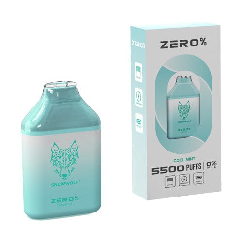 Snowwolf ZERO Nicotine Free Disposable Vape (0%, 5500 Puffs)-Disposable Vape-mysite-Cool Mint-MISTVAPOR