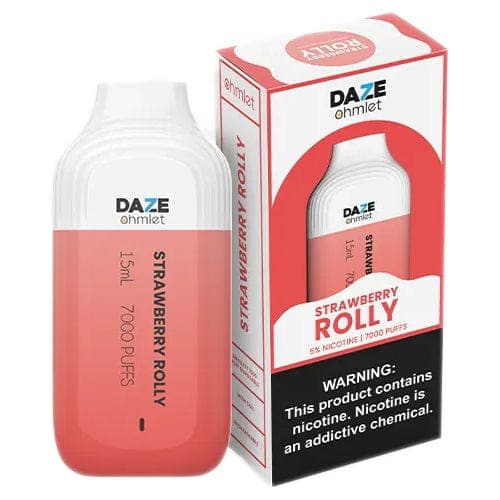 7 Daze Ohmlet Disposable Vape Rechargeable (5%, 7000 Puffs)-Disposable Vape-mysite-Strawberry Rolly-MISTVAPOR