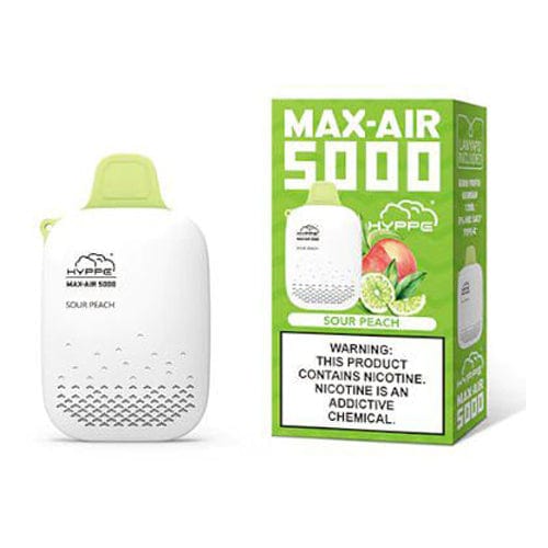 Hyppe Max Air Rechargeable Disposable Vape (5%, 5000 Puffs)-Disposable Vape-mysite-Sour Peach-MISTVAPOR