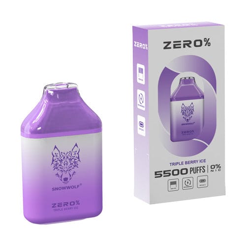 Snowwolf ZERO Nicotine Free Disposable Vape (0%, 5500 Puffs)-Disposable Vape-mysite-Triple Berry Ice-MISTVAPOR