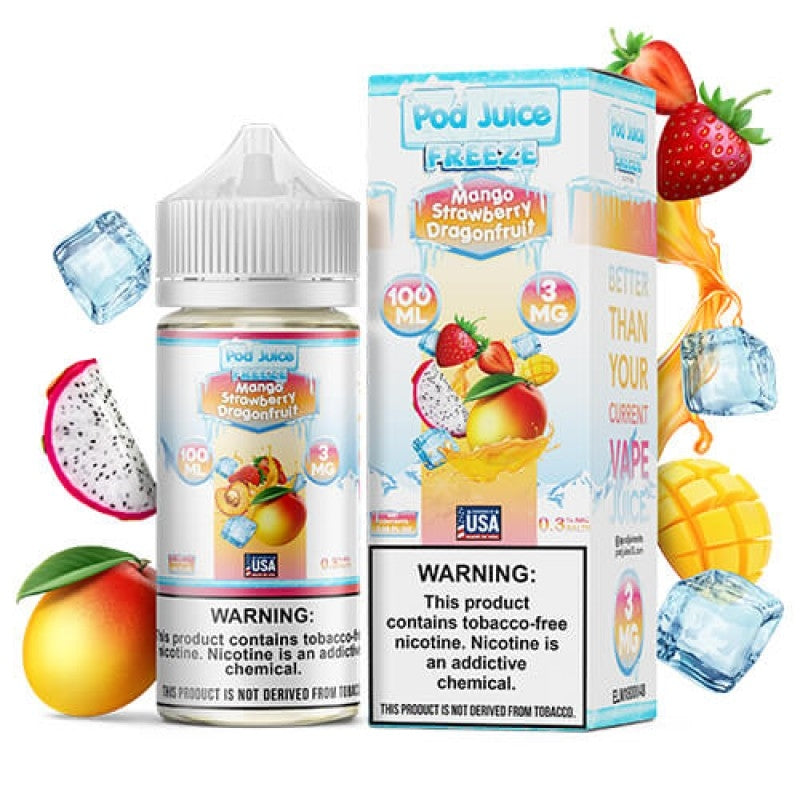 Pod Juice - Mango Strawberry Dragonfruit Freeze (100ml)